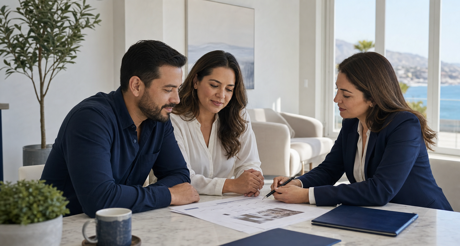 Pareja recibiendo asesoría financiera personalizada